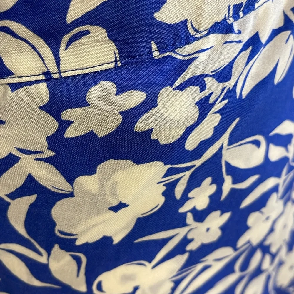 Draper James Blue and White Wrap Sundress - Picture 3 of 13